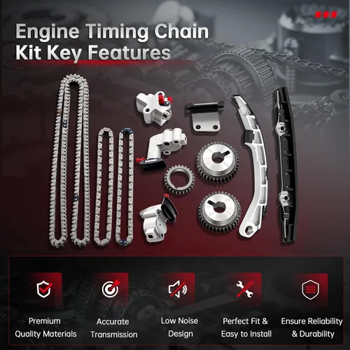 Miniatura 4 de CCIYU Kit de cadena de distribución para Nissan para Murano Quest para ALTIMA 3.5L TS20967 Ifor F-NS302 TKNI037 TK3035 9-0720S TKNS351 TK645A