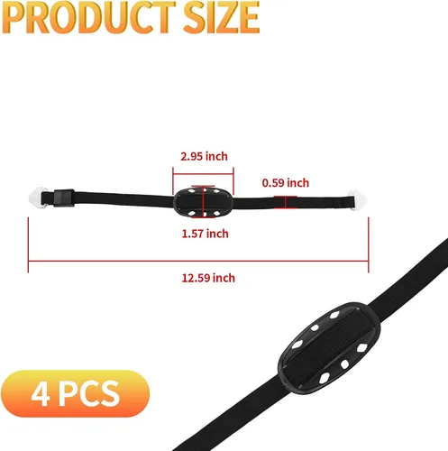 Miniatura 6 de Hoypeyfiy 4 correas universales para casco de barbilla, correas de nailon para casco de seguridad con mentón, accesorios de casco de construcción