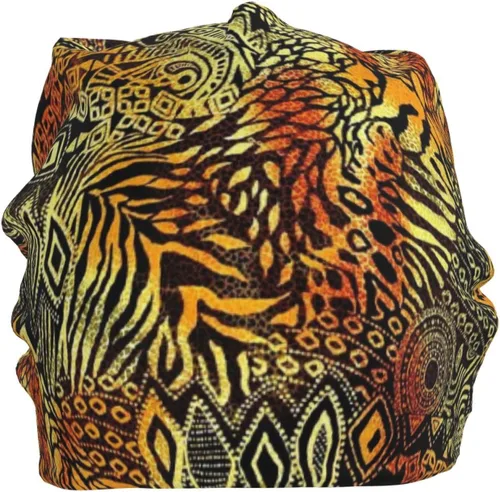 Miniatura 34 de Gorro africano holgado para adultos, tejido elástico, de calavera, gorro de invierno para exteriores para mujeres y hombres