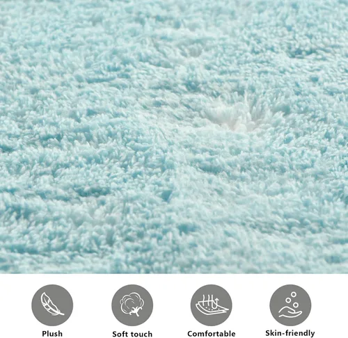 Miniatura 7 de Alfombra de baño con diseño de águila con bandera americana de 39 x 20 pulgadas, alfombra de baño lanuda suave y absorbente, antideslizante, lavable