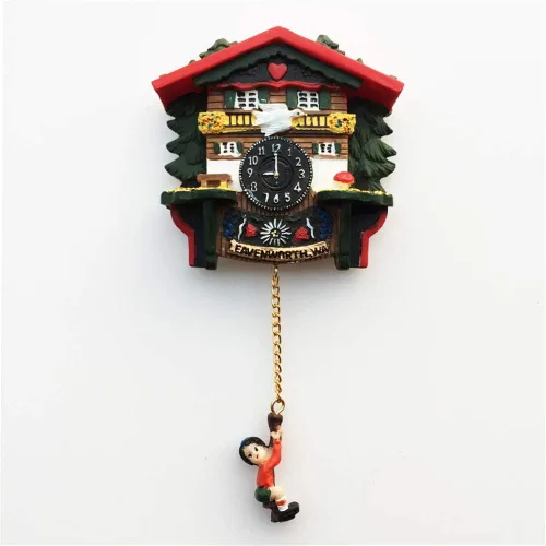 Miniatura 6 de Reloj de cuco estilo Leavenworth Washington State USA America Nevera Magnet Souvenir Gift Collection