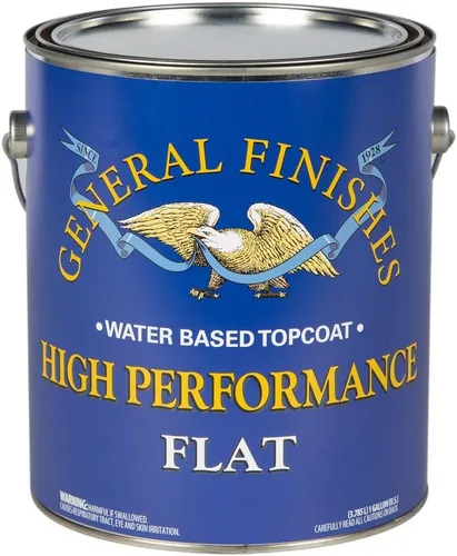 General Finishes Capa superior a base de agua de alto rendimiento, 5 galones, plano Semi brillante