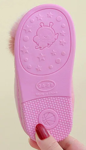 Miniatura 4 de Pantuflas para niñas y niños, pantuflas de casa de gato, pantuflas mullidas, pantuflas rosadas, pantuflas cálidas de invierno, zapatos suaves