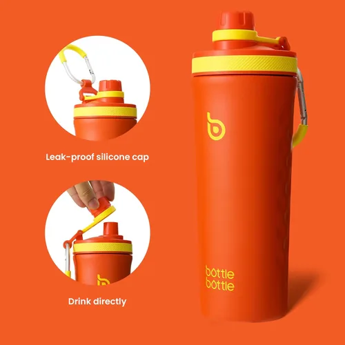 Miniatura 3 de BOTTLE BOTTLE Botella Agitadora Aislada de 26 oz Botella de Agua Aislada para Hombres y Mujeres Botellas Agitadoras de Proteína para Gimnasio Taza