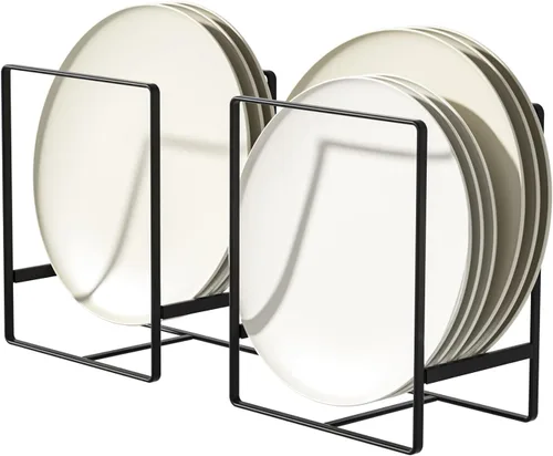 Miniatura 9 de 2 Organizadores Portaplatos Grandes 2 Organizadores Portaplatos Pequeños Verticales para Gabinete Estantes para Secar Platos Organizadores de Platos