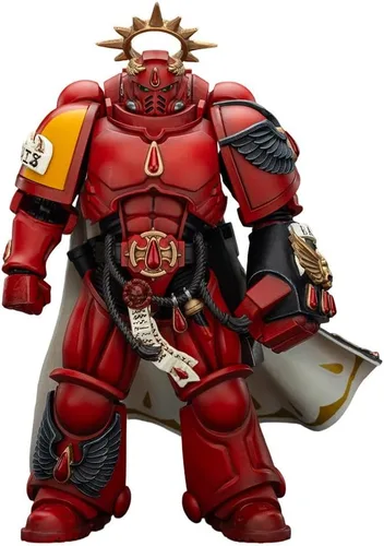 JOYTOY 1/18 Warhammer 40,000 Figura de acción Blood Angels Capitán con pistola Inferno y colección Power Fist Modelo Pre-Order