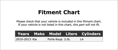 Miniatura 2 de Front Disc Brake Pad Set for Kia Forte Koup 2010-2013#2YKO 2013 2012 2011 2010, 2.0L L4
