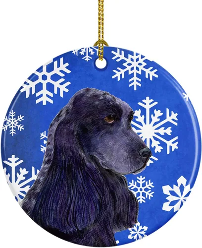 Caroline's Treasures Cocker Spaniel - Adorno de cerámica para colgar en el árbol de Navidad, para el hogar, Navidad, fiestas, regalo, 3 pulgadas,