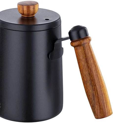 Miniatura 6 de Hervidor de cuello de cisne, 20.3 fl oz, hervidor de café con mango anti-calor, acero inoxidable antioxidante con diseño de boquilla de flujo