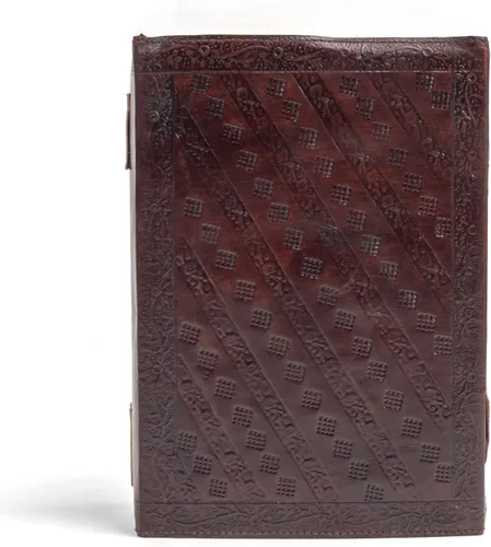 Miniatura 4 de TUZECH 600 Páginas Diario de Cuero Grande Hecho a Mano Diario de Cuero Grabado Árbol de la Vida Libro de Sombras Cuaderno de Escritura Siete Chakras