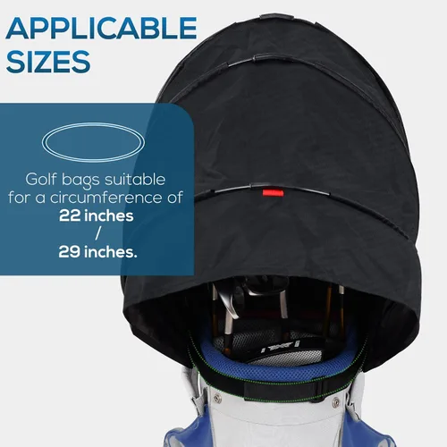 Miniatura 4 de Funda para bolsa de golf, protector para palos de golf, cubiertas impermeables para lluvia y polvo, fácil acceso para bolsa de golf, cubierta