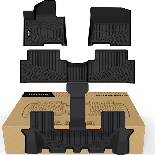 Miniatura 41 de VIWIK Alfombrillas de Piso para Kia Sorento de 7 asientos 2016-2020 S/L/LX/EX/SX/SX Limited, Alfombrillas de Coche Automotrices 3D Antideslizantes