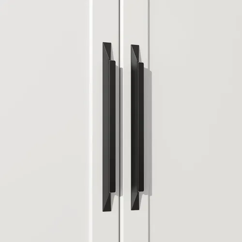 Miniatura 10 de Goldenwarm - Paquete de 5 manijas negras para cajones de 3-3/4 pulgadas, herrajes modernos para armarios, manijas para puertas de baño y vestidores