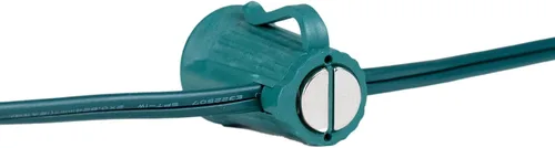Miniatura 3 de Novelty Lights Carrete de luz C9, cuerda magnética de Navidad para exteriores, cable verde, espacio de 6 pulgadas, para superficies de acero