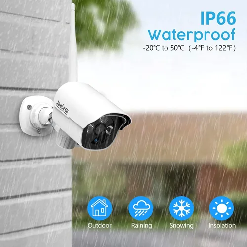 Miniatura 7 de Sistema de cámara de seguridad 1080P inalámbrico, Plug and Play Kit NVR de videovigilancia de 8 canales con 4 unids HD Bullet IP cámara
