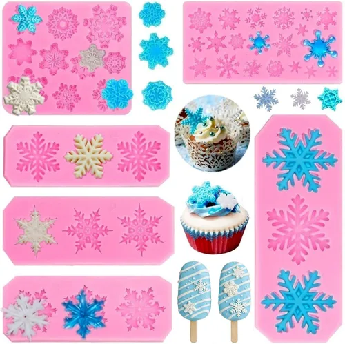 Miniatura 7 de Moldes de silicona con diseño de estrellas, luna y sol, para fondant de arcoíris, para chocolate, caramelo, goma de goma, herramientas de decoración