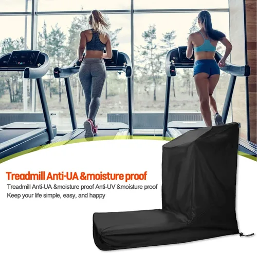 Miniatura 7 de Funda para cinta de correr, plegable, con cremallera, a prueba de polvo e impermeable, apta para hacer ejercicio, deportes, correr