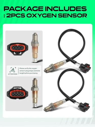 Miniatura 10 de Juego de 2 sensores de oxígeno ascendentes y descendentes de repuesto para Chevrolet Cruze 2011-2015 Sonic 2012-2018 Saab 9-5 2010-2011