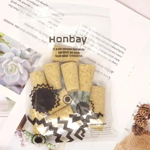 Miniatura 6 de Honbay Tapón de madera cónica de madera blanda natural 10PCS