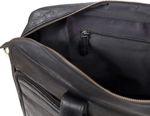 Miniatura 7 de Maletín de piel de 18 pulgadas para ordenador portátil, bolsas de mensajero para hombres y mujeres, la mejor bolsa de oficina, escuela, universidad