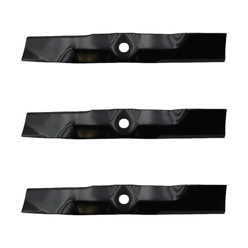 Miniatura 2 de RAParts (3) cuchillas de cortacésped para John Deere LT166 LT170 LT180 LT190 se adapta a cubiertas convertibles de 48 pulgadas