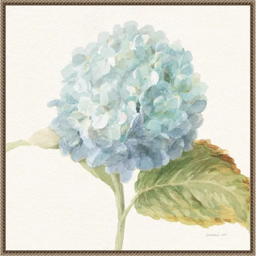 Miniatura 18 de Amanti Art Lienzo enmarcado para pared, 16 x 16 pulgadas, saco floral V cultivo de hortensia azul por Danhui Nai, lienzo enmarcado para pared, obras
