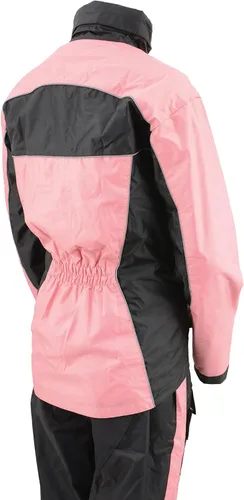 Miniatura 3 de Milwaukee Leather Traje de lluvia de motocicleta resistente al agua para mujer con cinta reflectante Hi Vis