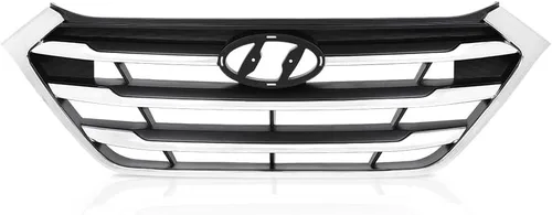 Miniatura 17 de GRAND ORANGE Conjunto de parrilla delantera compatible con Hyundai Sonata 2011 2012 2013 cromo ABS plástico parrilla HY1200154 863503S100