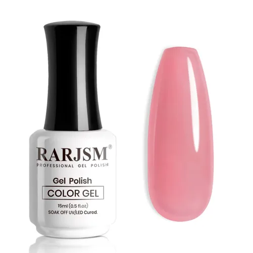 Miniatura 10 de RARJSM Esmalte de Uñas en Gel Nude Transparente Rosa Saludable Claro Esmalte de Uñas en Gel Nude Transparente Rosa Intenso Gelatinoso Barniz de Uñas