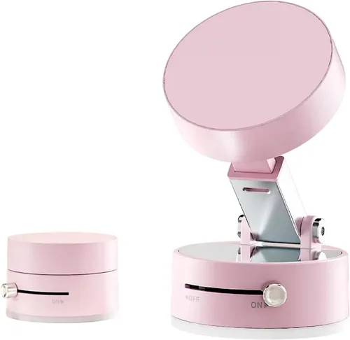 Miniatura 10 de Soporte de teléfono ajustable con interruptor de encendido/apagado, rotación de 360°, plegable y portátil, con soporte de teléfono multiusos