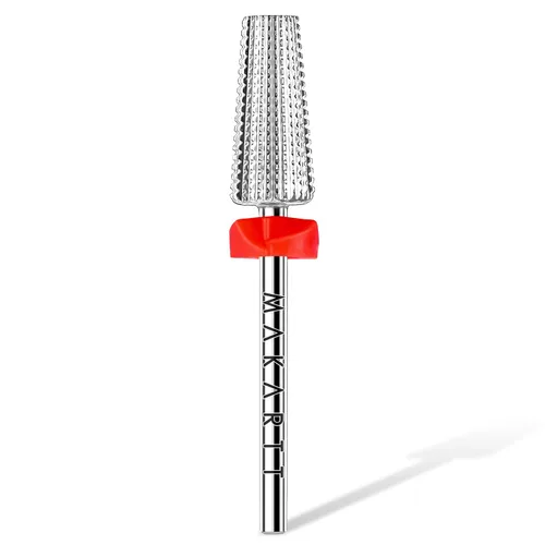 Makartt Brocas para Uñas 5 en 1, Vástago de 3/32", Brocas Cónicas de Carburo de Tungsteno para Uñas para Eliminación Rápida de Uñas Acrílicas, Geles