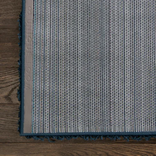 Miniatura 11 de Unique Loom Solid Shag Collection - Alfombra rectangular de 5 pies 1 pulgada x 8 pies, azul zafiro/azul marino Zafiro Azul/Azul Marino