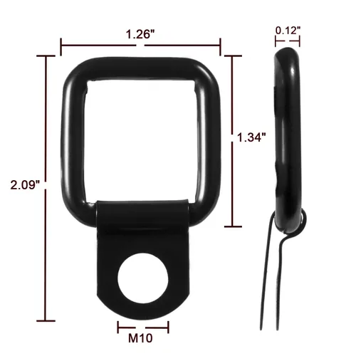Miniatura 4 de DEDC Paquete de 8 Tornillos de Pulgar y Tuercas de Sujeción de Extracción Rápida para Techo Rígido, 8 piezas Anillas en D de Amarre Anclajes