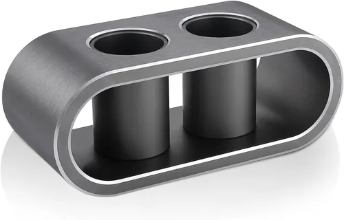 Miniatura 7 de Soporte de almacenamiento de micrófonos de escritorio de aleación de aluminio de metal, base de soporte para micrófonos inalámbricos, organizador