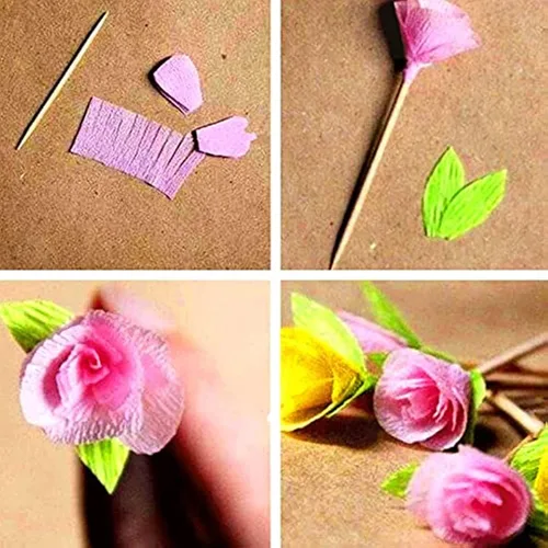 Miniatura 5 de Pliegues de papel crepé (30 hojas), 20 pulgadas de ancho por 3.2 pies de largo, papel crepé mexicano, 21 colores surtidos (verde claro)