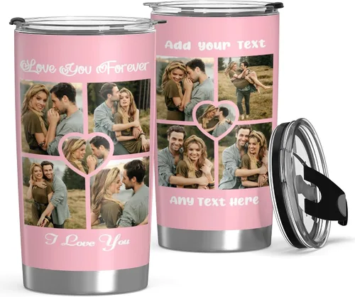 Miniatura 29 de Taza Personalizada de Viaje con Aislamiento al Vacío Personalizable con Tus Fotos y Texto Taza de Café Regalo de Navidad Cumpleaños