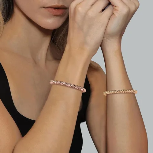 Miniatura 3 de Stretch Bracelets for Women GoldSilverRose Gold Elastic Bracelet Set for Women 3 PCS Stackable Bracelets Multilayer Charm Bracelet Valentines Day