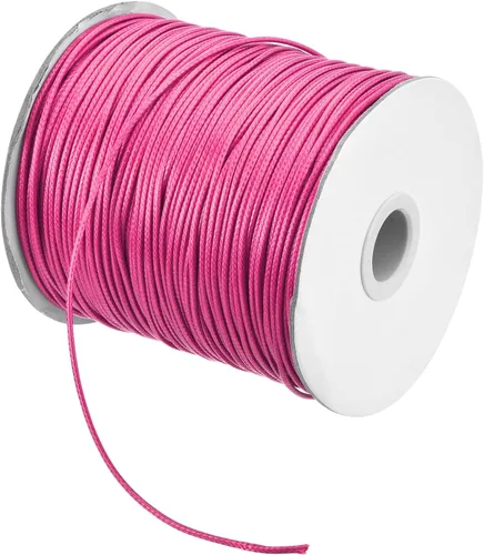 Miniatura 19 de MECCANIXITY Cordón encerado de poliéster encerado de 0.031 in, cuerda de cera de 175 yardas para hacer pulseras, collares, cuentas, joyería y Caqui