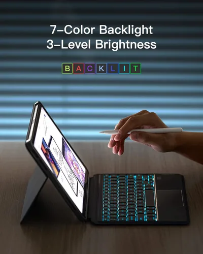 Miniatura 4 de Inateck KB04111 gris para iPad Pro de 11 pulgadas (1ª/2ª/3ª/4ª generación), Air 11 pulgadas M4/M3/M2, Air 5/4 10.9 pulgadas (2022/2020) - Funda