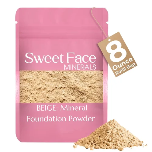 Miniatura 41 de Sweet Face Minerals - Recambio de polvo de base (BEIGE) (bolsa de 0.42 oz) por Sweet Face Minerals, polvo de maquillaje ligero y mineral suelto