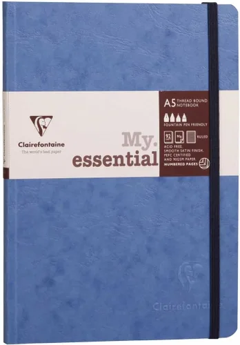 Miniatura 11 de Clairefontaine Cuaderno encuadernado con hilo "Age Bag", A5, con puntos, 192 páginas - Marrón Tabaco