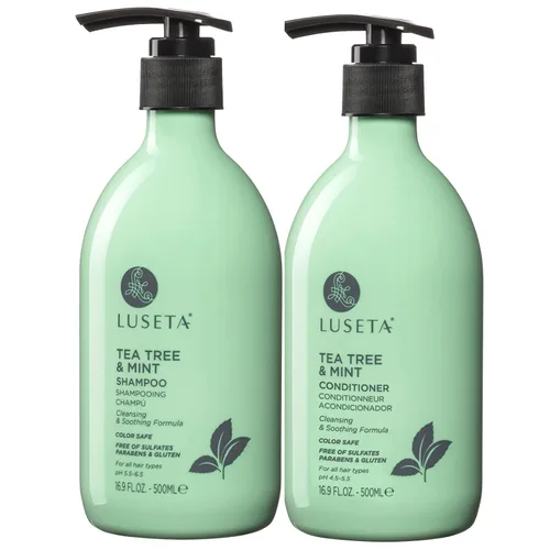 Miniatura 9 de Luseta - Champú y acondicionador de queratina para cabello teñido dañado y seco, tratamiento capilar de queratina para suavizar, nutrir