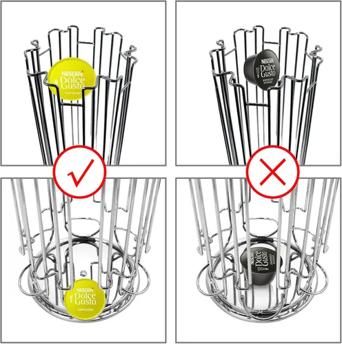 Miniatura 4 de Exzact Soporte para cápsulas de café compatible con Dolce Gusto, no vendido ni cubierto por Dolce Gusto, soporte giratorio para cápsulas de café