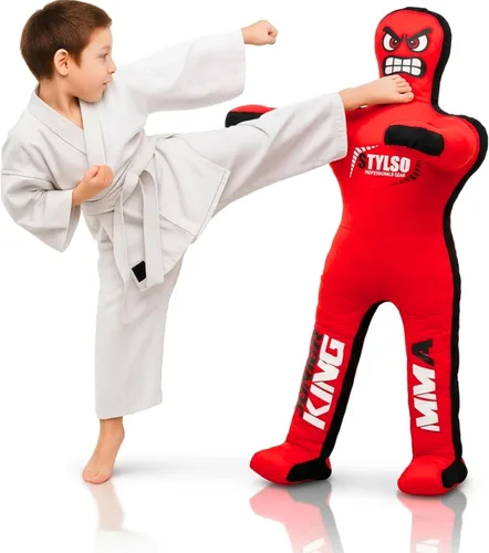 Maniquí de lucha libre sin relleno para niños – Maniquí de agarre juvenil BJJ, MMA, Jiu Jitsu y compañero de entrenamiento de judo – Compañero de