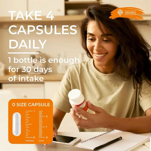 Miniatura 3 de SIRUNES Cápsulas de colágeno de pollo – Suplemento nutricional de colágeno tipo II para apoyo de articulaciones, piel y huesos – Suplementos