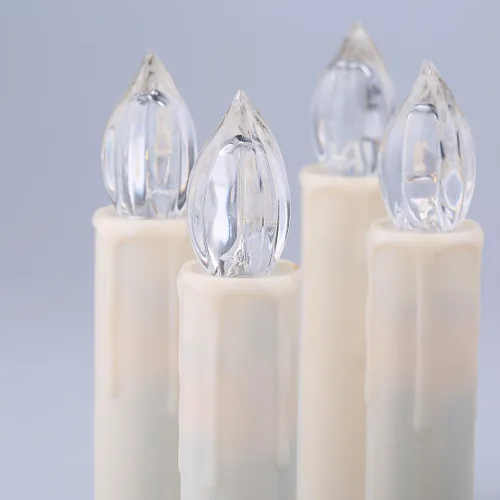Miniatura 4 de Velas LED con temporizador sin llama, velas de control remoto de 4 pulgadas, candelabro LED cónico para decoración de fiesta de Harry Potter, Luz