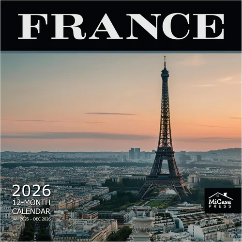 Miniatura 12 de MICASA PRESS European Destinations - Calendario de pared 2026 de 12 meses 12 x 24 pulgadas abierto Papel grueso y resistente Regalar