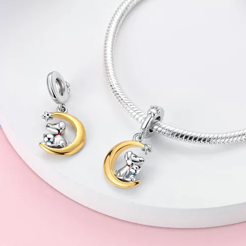 Miniatura 139 de Hapour Dijes de plata de ley 925 para pulseras, collar, joyería europea, colgante de cuentas para mujeres y madres