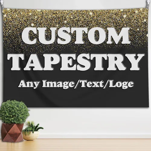 Miniatura 7 de Tapiz personalizado con foto, regalos personalizados de Navidad, cumpleaños, tapiz personalizado para colgar en la pared, telón de fondo