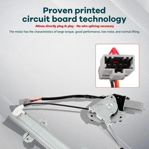Miniatura 3 de FINDAUTO Regulador de Elevalunas Eléctrico Delantero Izquierdo Lado del Conductor compatible con 1997-2000 para Acura EL, 1996-2000 para Honda Civic